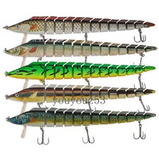 Fishing Mulit Jointed Lure Eel 13 Segments Sinking Wobblers For Pike Perch Trout