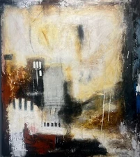 Abstract  original Painting - Modern  Abstract 42 in. x 47 in.  No frame.