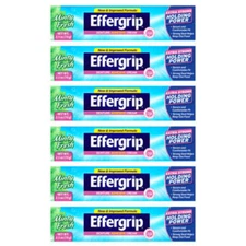 Effergrip Denture Adhesive Cream  Extra Strong Holding Power  2.5 oz (Pack - 6)