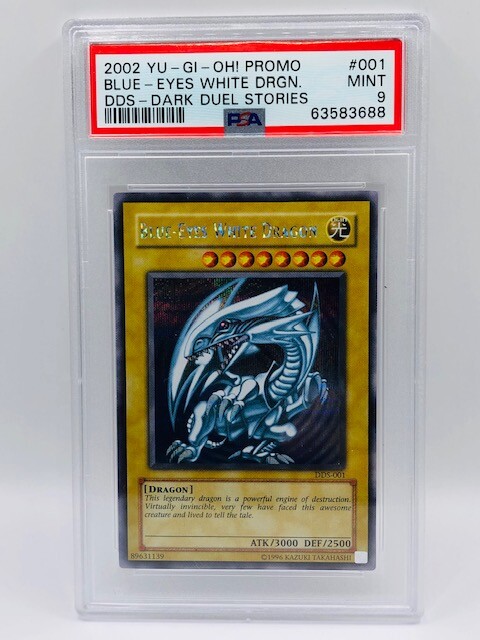Yu-Gi-Oh! PSA 9 MINT Blue-Eyes White Dragon DDS-001 | eBay