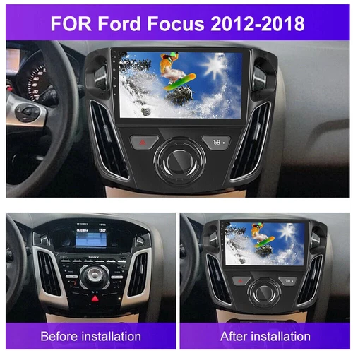 9.7'' Android 13 Fit Apple Carplay Car Radio Navi For Ford Focus 2012-2018 32G - Picture 3 of 12