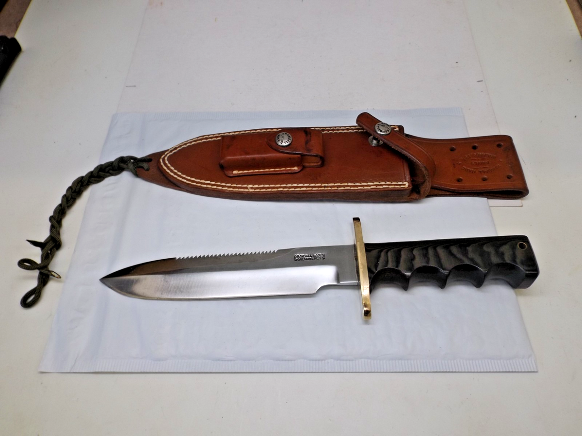 NOT FOR SALE サンディ・ラム／パラダイス・イン・マイ・ハート Used Randall Model 14 Attack 7 1/2” w/ Green Micarta Handle and