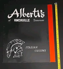 Alberti's Of Knoxville Tennessee Vintage Menu Italian Cuisine