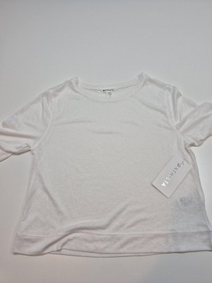 Athleta Shirt Womens XS White Breezy Serene Tee Short Sleeve Lightweight Top
