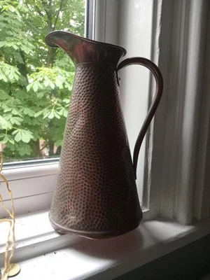 Vintage Joseph Sankey & Sons Art Nouveau Large Copper Jug. - Image 1 of 4