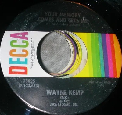 Wayne Kemp Touch Me With Your Eyes Vinyl Single 7inch Decca
