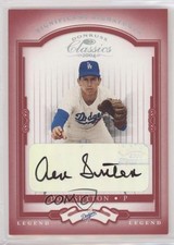 2004 Donruss Classics Legend Significant Signatures Red Don Sutton Auto HOF n8a