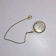 DUGENA Taschenuhr vergoldet mit Kette Handaufzug.
