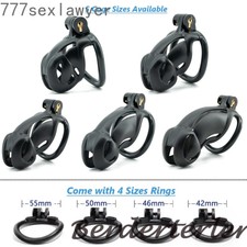 High Quality ABS Male Chastity Cage Devices with 4 Size Rings Cage for Men Lock