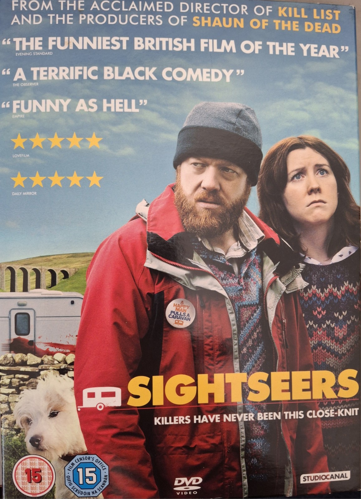 Sightseers DVD Steve Oram/Alice Lowe 2013 Certificate 15 New Not Sealed
