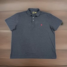 Polo Ralph Lauren Performance Polo Shirt Men's XL Dark Gray Short Sleeve