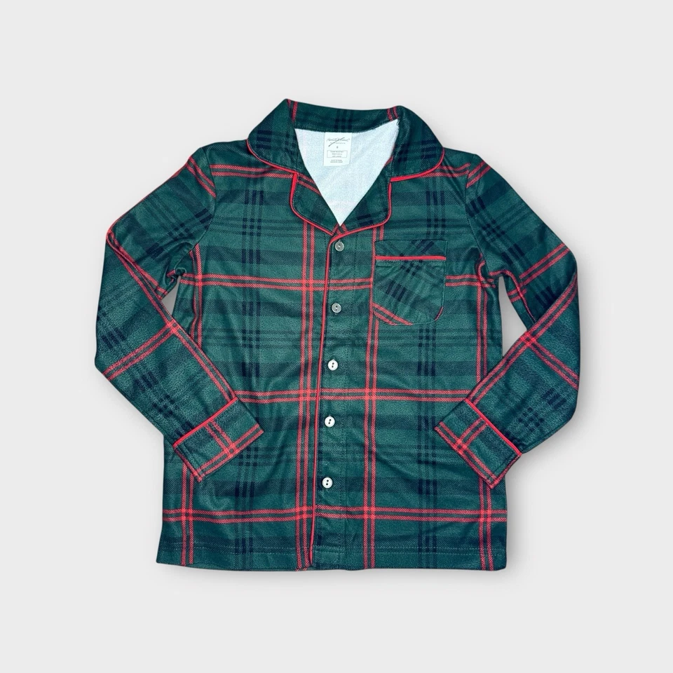 Pijama de vacaciones Hearth & Hand tartán a cuadros verde y rojo Foto 4 de 4