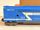 LIONEL 3530 UNRUN NICE SHORT STRIPE GENERATOR CAR W/ ORIGINAL BOX/POLE SET LF — photo 10