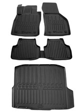 Gummimatten Fußmatten Kofferraumwanne für Skoda Octavia 3 Kombi 2013-2020