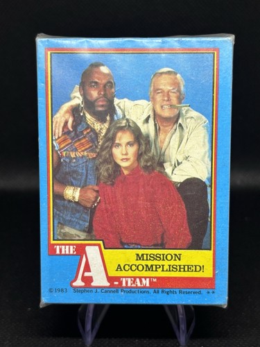 Jeu complet de cartes à collectionner Topps The A-Team 1983 (66) avec 12 autocollants