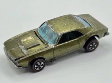 Hot Wheels Redline Custom Camaro - Olive HK w/ Green Int - Tough
