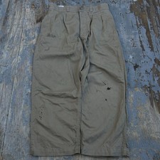 Vintage 60s French Military Pleated Trouser Pants Men's