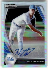 2021 Panini Prizm Draft Picks Nick Nastrini Autog Silver Prizm #PDP131