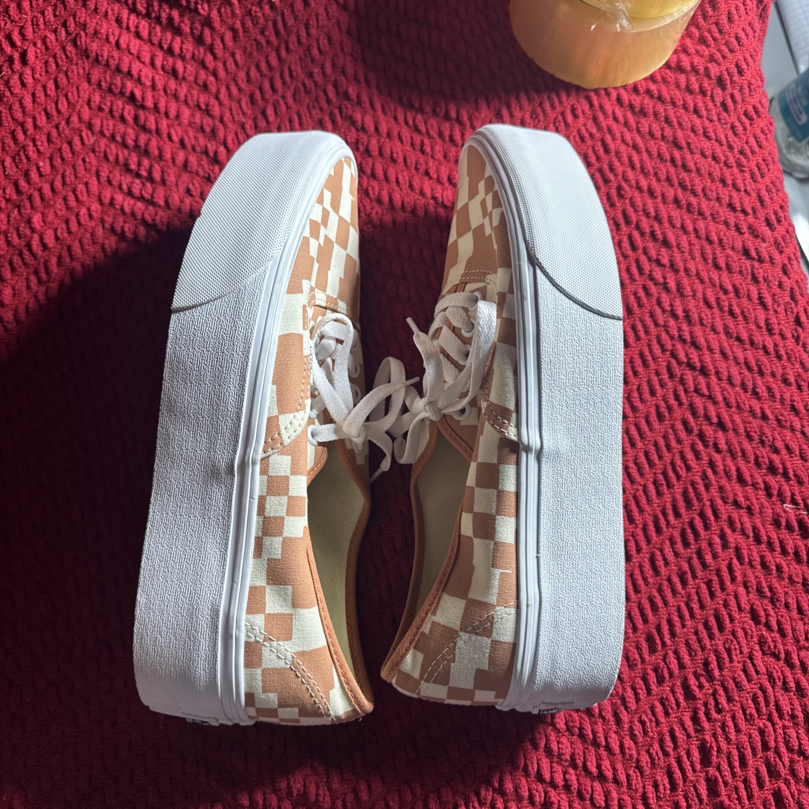 VANS Authentic Stacked Multi Check Sandstone Plat… - image 3