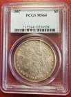 1887 P Morgan Silver Dollar PCGS MS64 Free Shipping