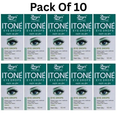 10 X ITONE 10ml Eye Drops Herbal Ayurvedic for Conjunctivitis & Itching of Eyes