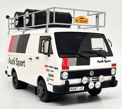 Otto 1/18 Volkswagen LT35 Rally Assistance Van Audi Sport Dachträger Resinmodell