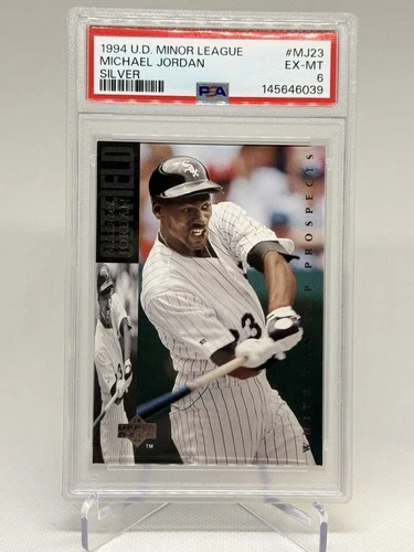 1994 Upper Deck Minor League Michael Jordan #MJ23 Silver White Sox PSA 6