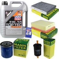 Inspektionskit Filter Liqui Moly ÖL 5L 5W-30 FüR CitroëN Xsara Picasso N68 2.0