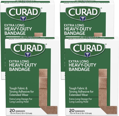 Heavy Duty Bandage Extra Long, 75 X 4.75, 20 Count, Pack of 4