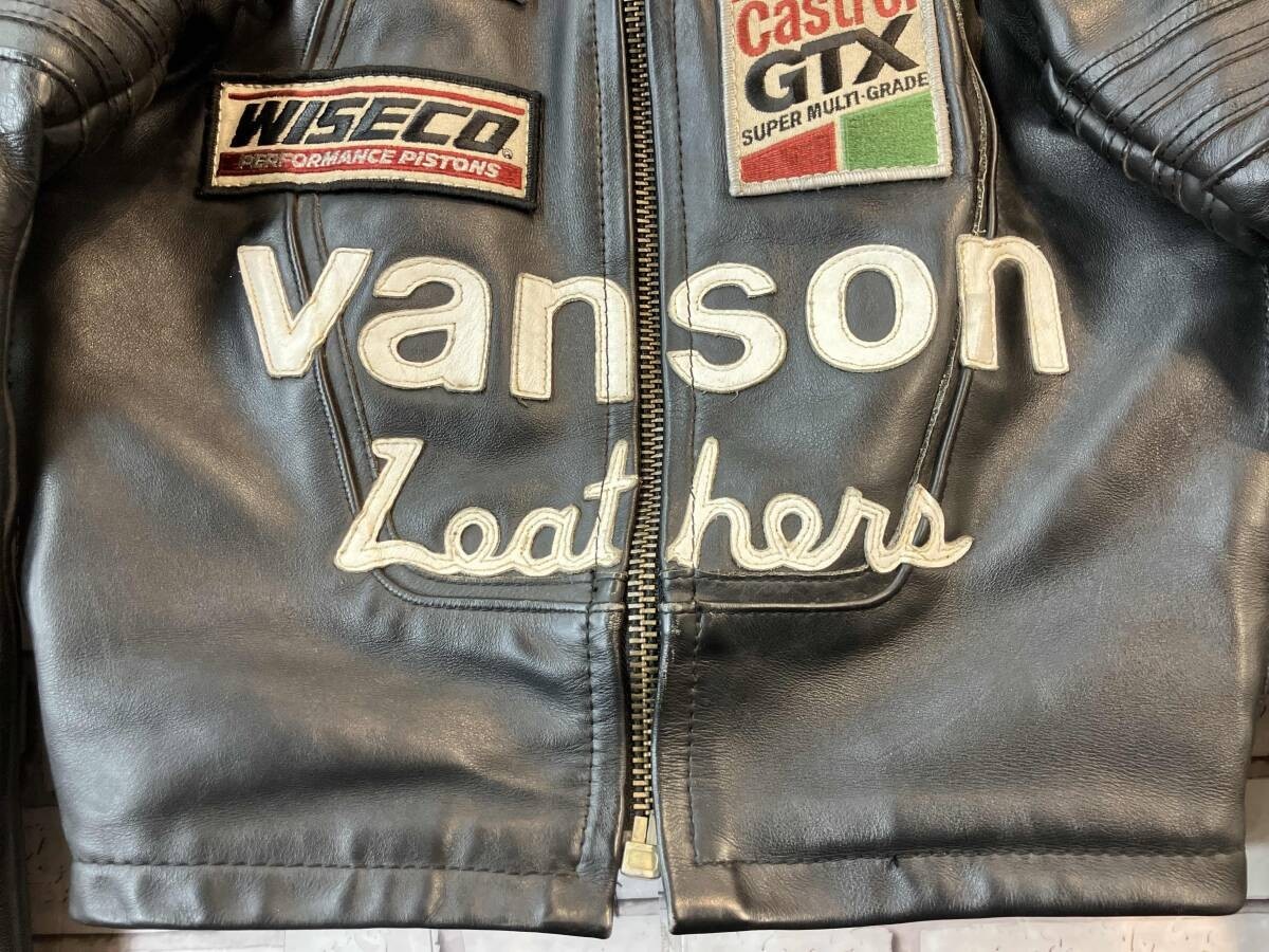 Vanson Single Riders Jacket One Star Motorcycle Leather Race