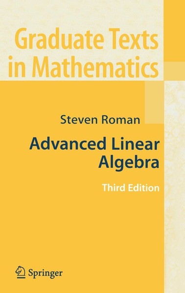 Advanced Linear Algebra, Steven Roman-image