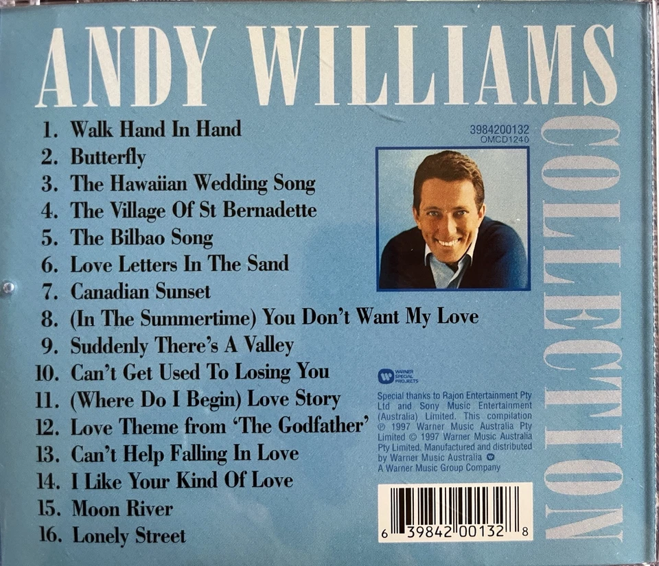 ANDY WILLIAMS - Collection Best Of CD 1997 Warner - Image 2 of 2