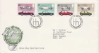 GB Stamps First Day Cover British Motor Cars, Jaguar, Rolls, transport SHS 1982
