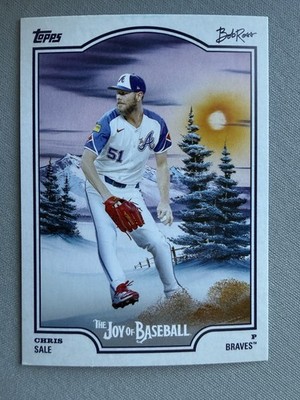 2025 Topps x Bob Ross The Joy Of Baseball Chris Sale Atlanta Braves #22