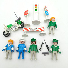 Lot Playmobil Police vintage Moto  3232 3401 3488