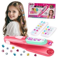 Hair Gem Stamper Kit, Bling Hair Jewels for Girls Toys, Hair Styling Tool with