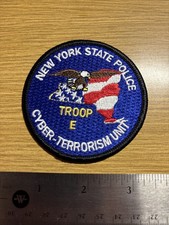 New York State Police NYSP Troop E, Cyber Terrorism Unit Patch Rochester, NY