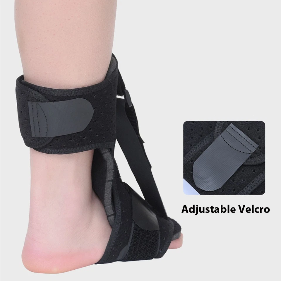 Adjustable Plantar Fasciitis Night Splint Foot Drop Orthotic Brace Black Single - Image 4 of 4