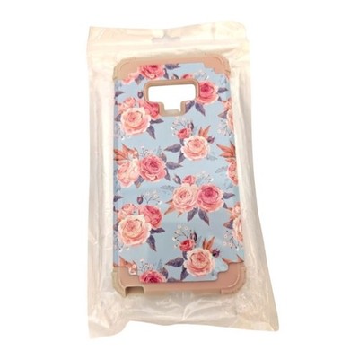 NEW Cell Phone Cover Case for Samsung Galaxy Note 9, Blue and Peach Roses
