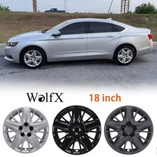 Set Of 4 18 Wheel Hub Covers Rim Bolt-on Hubcaps For 2014-2020 Chevy Impala R18