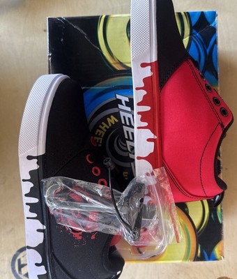 Heelys Men's Pro 20 Drips Wheeled Heel Sneakers Black/Red