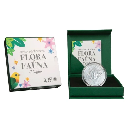 1 OZ Italia 2026 – 25 Cent Flora E Fauna – Il Giglio In Confezione