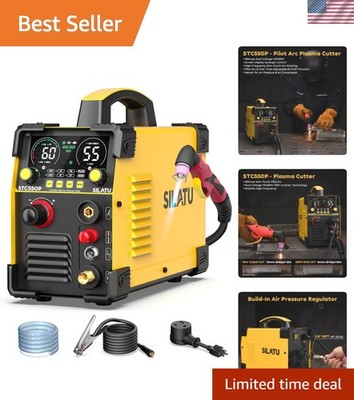 55A Non-Touch Pilot Arc Plasma Cutter - Dual Voltage 110/220V Precision Cutting