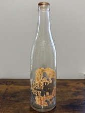 Red Rock Cola Clear Glass Soda Bottle Collectible Atlanta, GA Vintage Display