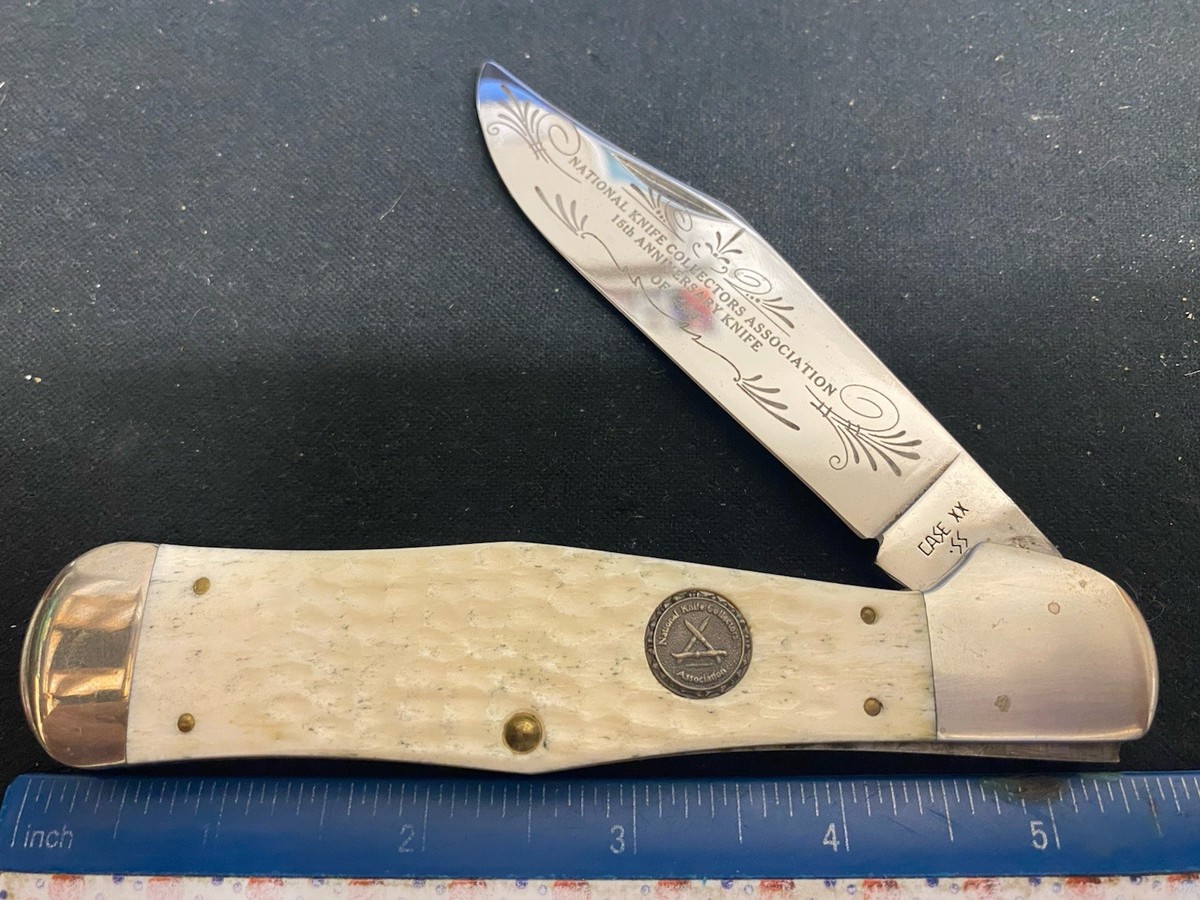 Case XX WC61050 NKCA 1989 Coke Bottle Knife, Jig White Bone