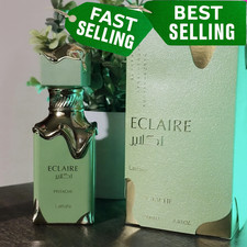Lattafa Eclaire Pistache - Eau de Parfum Spray for Women, 3.4 Ounce / 100 ml