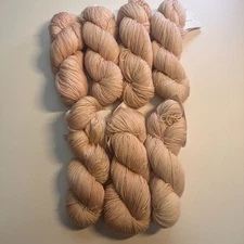 MADELINETOSH SPORT YARN  7 Skeins "Porcelain" Superwash Merino 270 yds ea