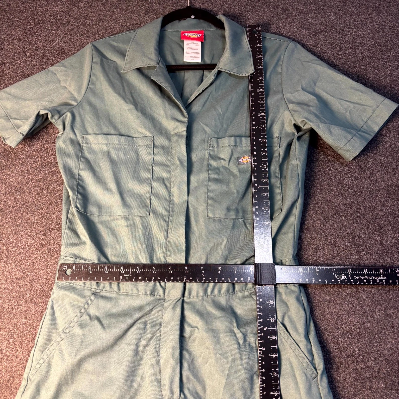 Dickies Coveralls Womens S Green FLEX Cooling Temp iQ Mechanic Uniform Jumpsuit - product detail image 6