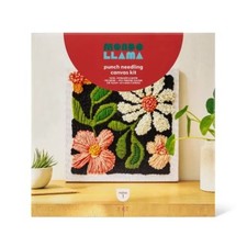 Punch Needling Canvas Kit - Mondo Llama: Needle Punch Craft Kit for Adults
