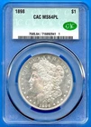1898 P CACG MS64PL Morgan Silver Dollar $1 US Proof Like 1898-P MS-64 PL CAC